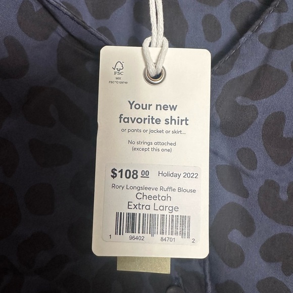 MARINE LAYER Rory Longsleeve Cheetah Print Ruffle Blouse - Picture 5 of 8